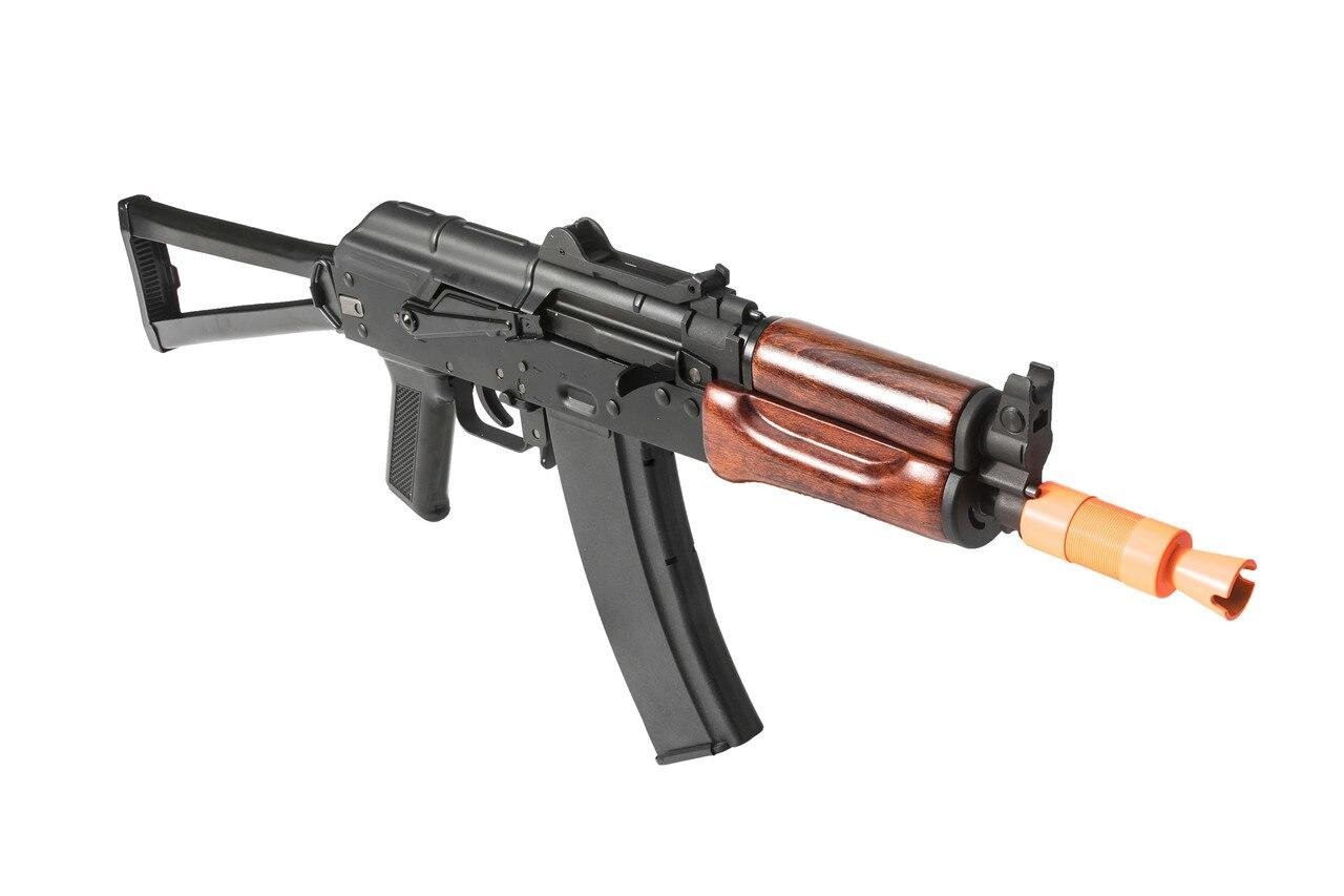 SRC AK74U Krinkov Real Wood & Full Metal Gas Blowback Airsoft RIfle