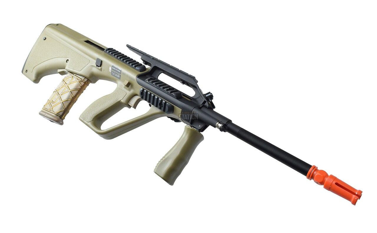 Steyr AUG A2 AEG Airsoft Rifle, Proline Tan Bullpup by ASG (50134)