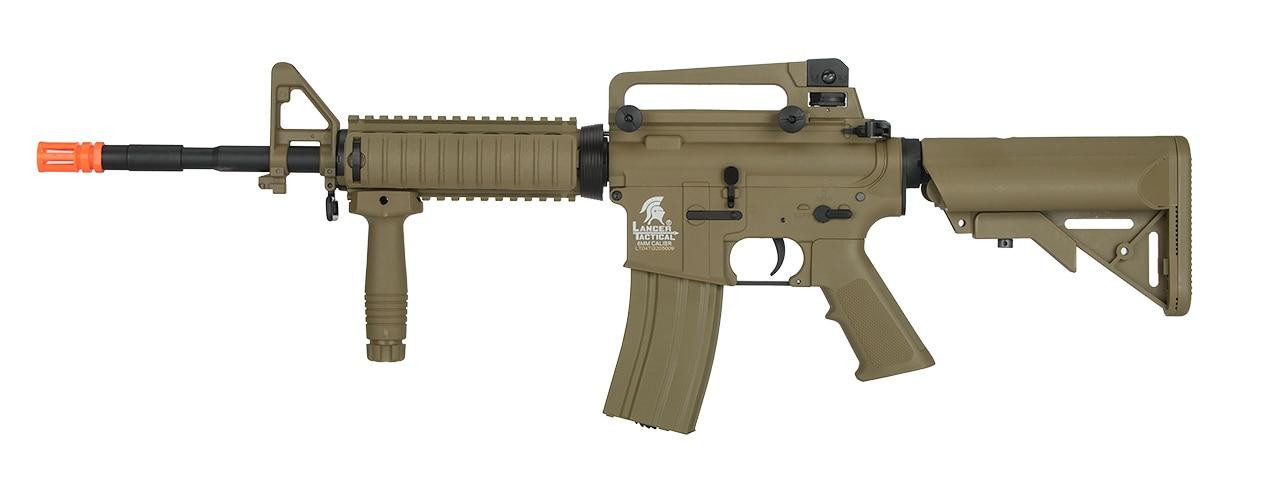 Lancer Tactical M4 SOPMOD Generation 2 RIS AEG Airsoft Rifle, Tan