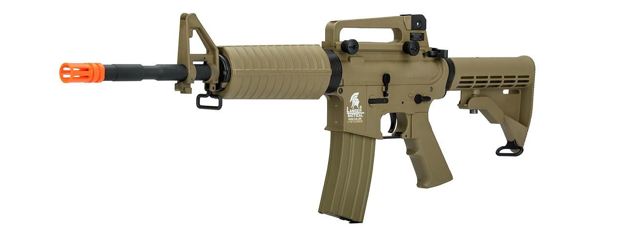 S&T製 AEG URG-I スタイル M4 パーツ（ダークアースカラー） Lancer Tactical M4A1 Generation 2 RIS AEG Airsoft Rifle, Tan/Dark