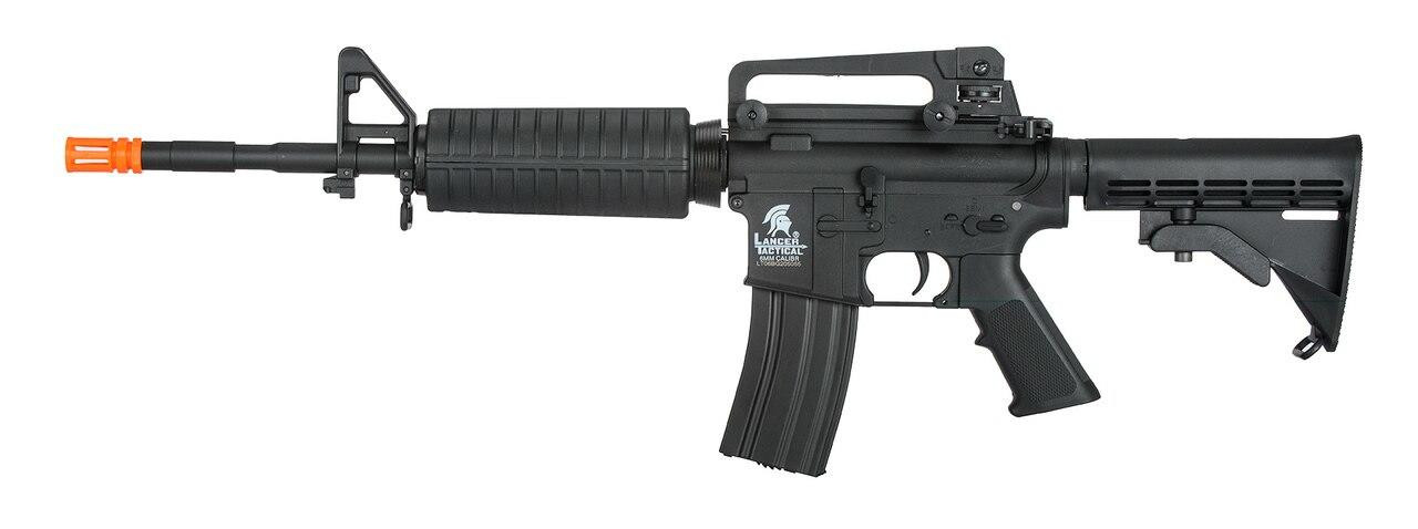 Lancer Tactical M4A1 Generation 2 RIS AEG Airsoft Rifle, Black