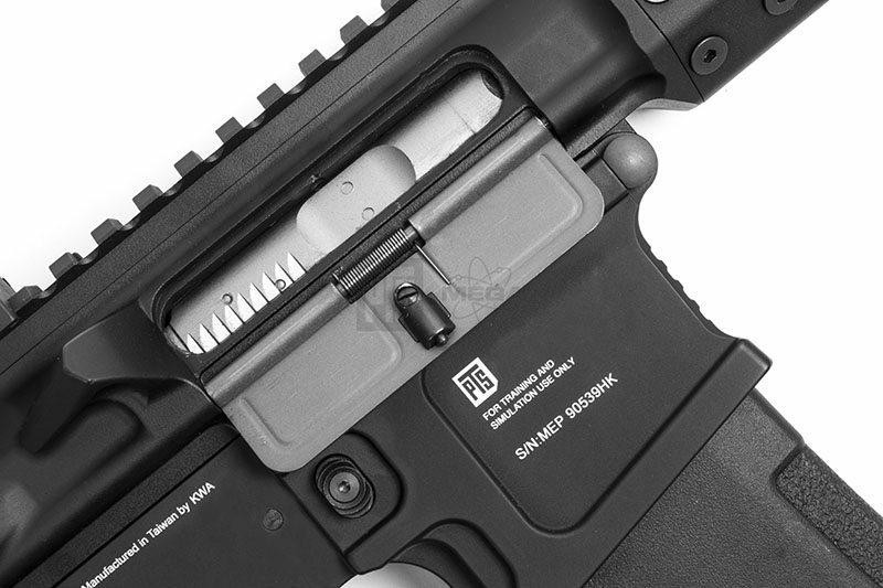 KWA PTS Mega Arms MKM AR-15 CQB Gas Airsoft Rifle, Black (103-00809)