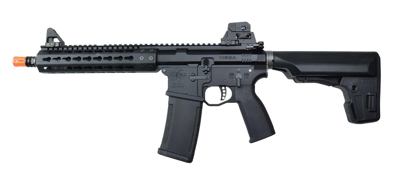 KWA PTS Mega Arms MKM AR-15 CQB Gas Airsoft Rifle, Black (103-00809)