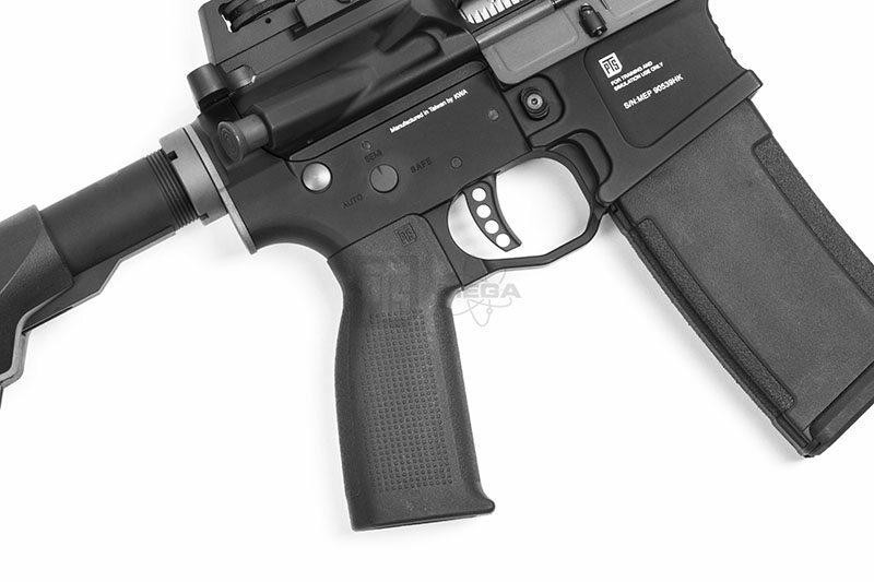 KWA PTS Mega Arms MKM AR-15 CQB Gas Airsoft Rifle, Black (103-00809)