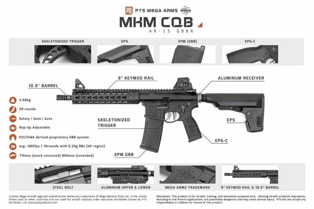 KSC PTS MEGA ARMS MKM−AR15 J.K. ARMY , Airsoft Shop , Tactical , Combat Gear - PTS Mega