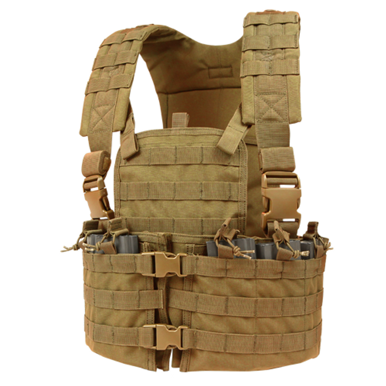 Condor MOLLE Modular Chest Rig/Hydration Carrier, Coyote