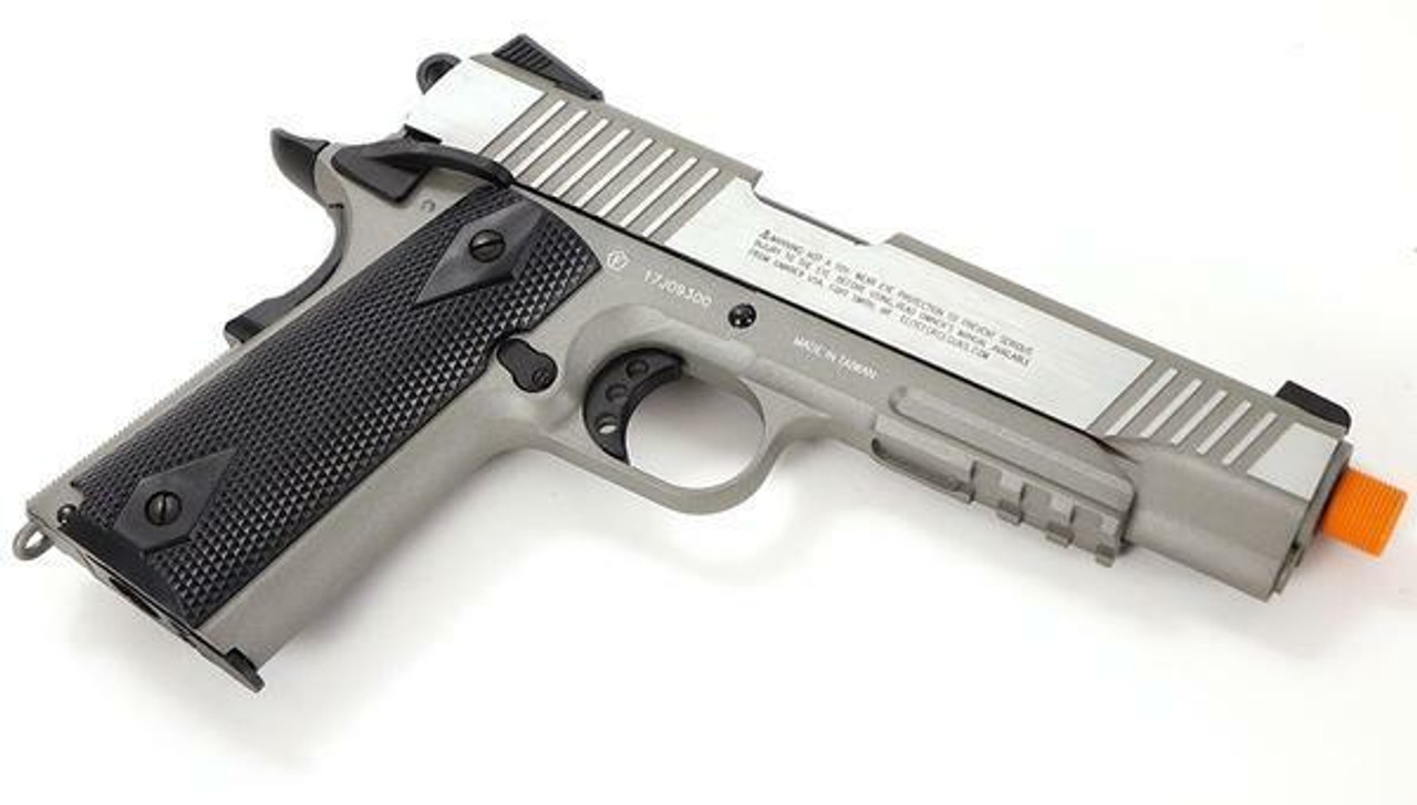 Elite Force 1911 Tac Co2 Blowback Airsoft Pistol, Stainless
