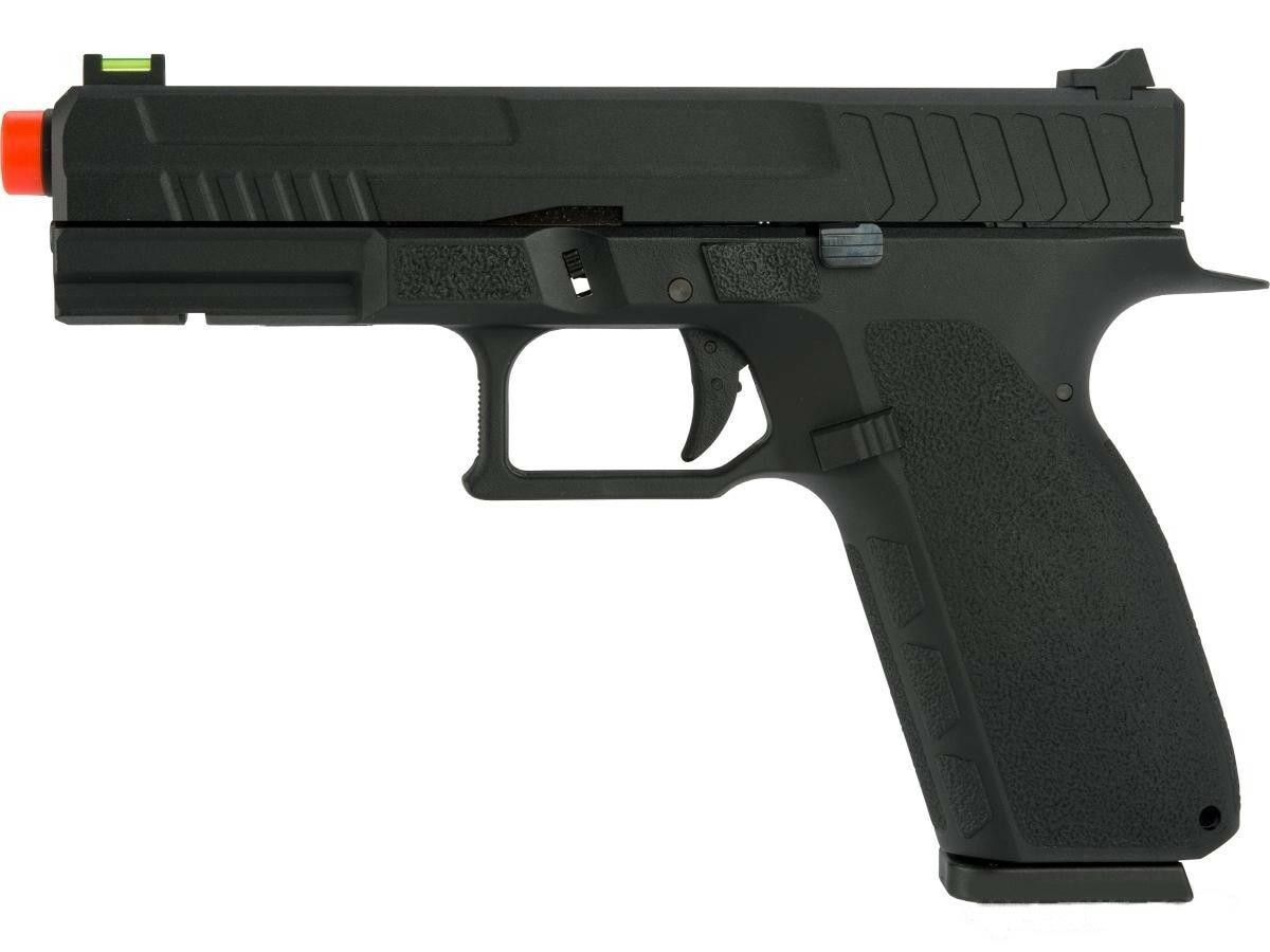 KJW KP13 Hi-Capa Tactical Gas/Co2 Blowback Pistol, Black