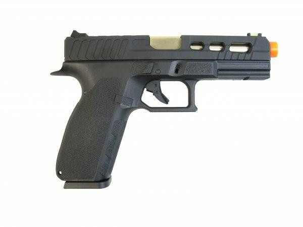 KJW KP13C Custom Hi-Capa Co2 Blowback Airsoft Pistol, Black