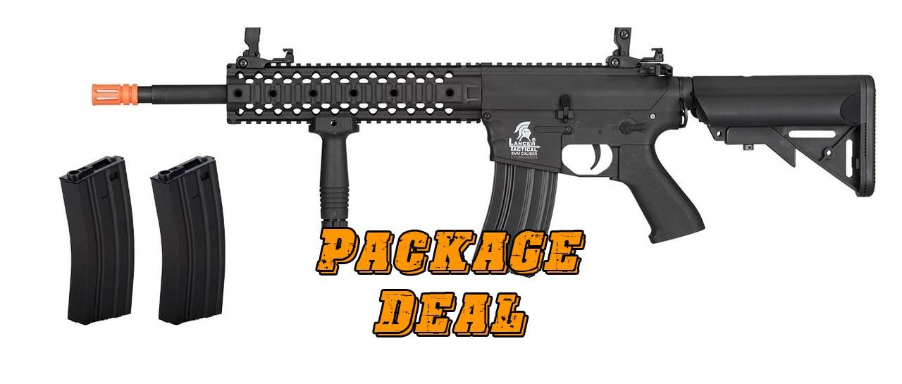 Lancer Tactical Gen 2 M4 AEG Bundle - Includes 2 Extra Mags