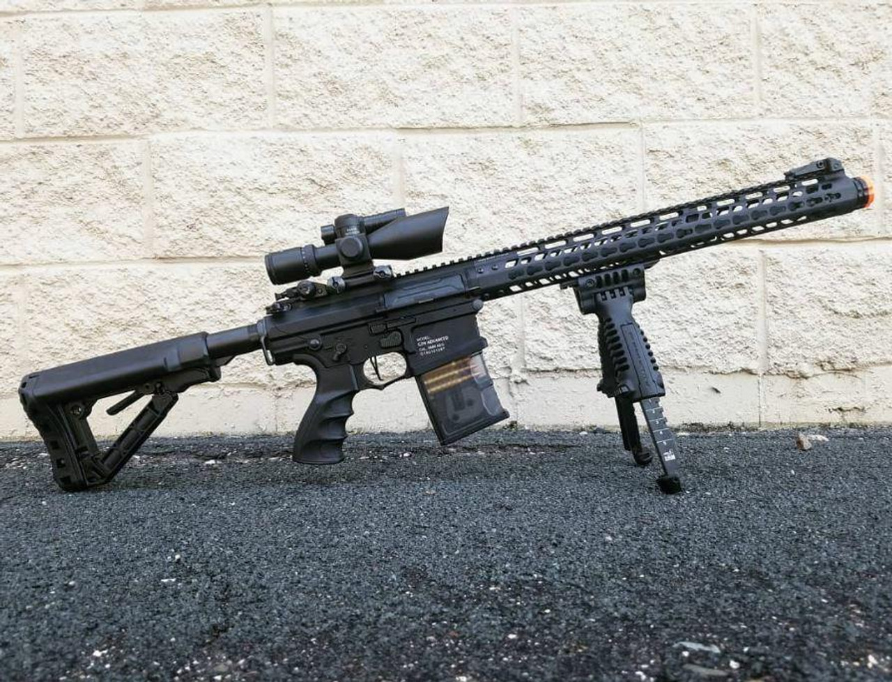 G G Tr16 Mbr 308wh Aeg Airsoft Rifle With Scope And Bipod Grip G G Tr16 Mbr 308wh Aeg Airsoft Rifle With Scope And Bipod Grip