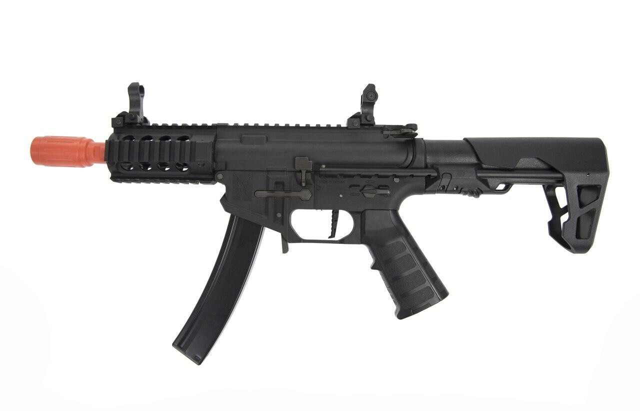 King Arms PDW 9mm Style MP5 SBR Short Airsoft AEG, Black King Arms PDW 9mm Style MP5 SBR Short Airsoft AEG, Black