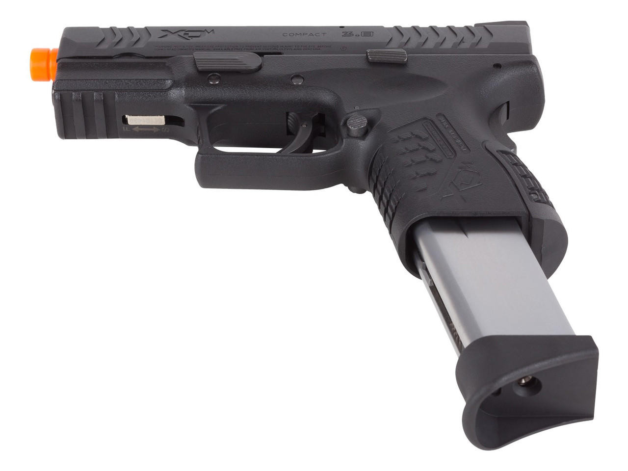 Springfield Armory XDM 3.8” Compact Gas Blowback Airsoft Pistol, Black