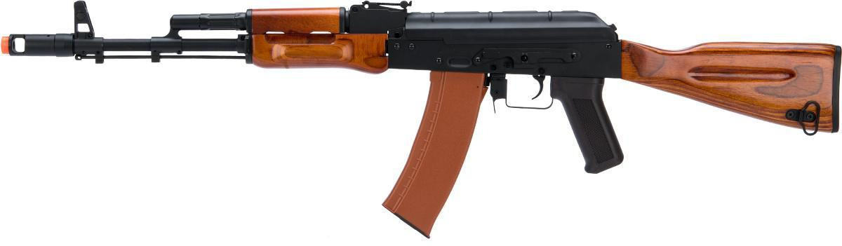 AIRSOFT リチウムイオンファン ハンドル付き CYMA CM048 Full Metal AK74 with Wood Grips and Stock, 400 FPS