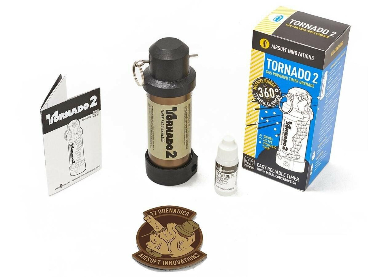 Tornado 2 インパクトグレネード AIRSOFT INNOVATIONS Tornado 2 Timer Frag Grenade by Airsoft Innovations - YouTube