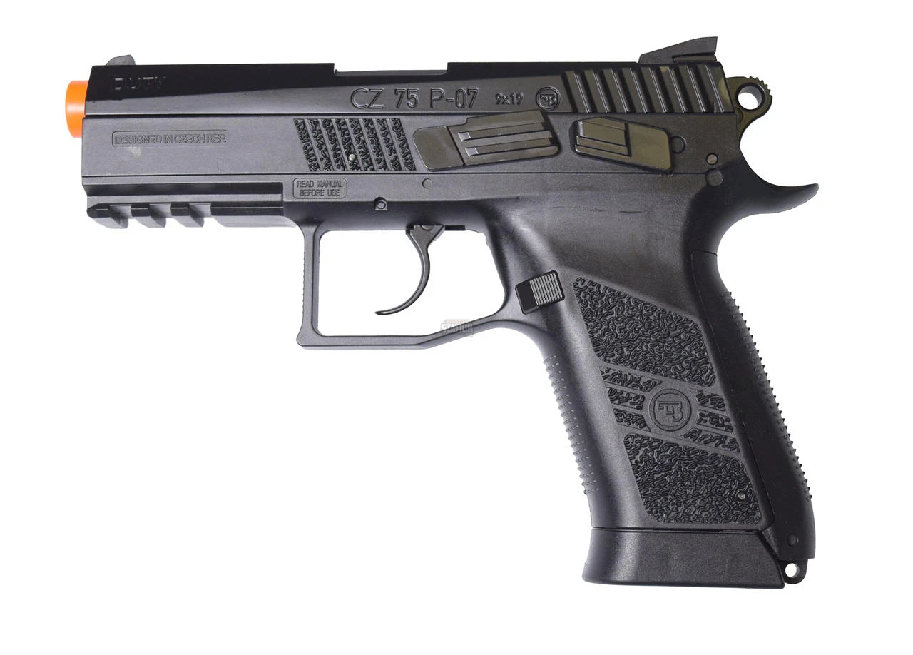 Fully Licensed CZ Trademarks CZ75 P-07 Duty CO2 Airsoft Pistol by ASG