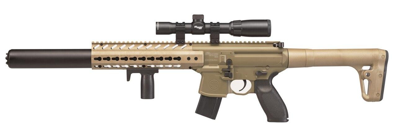 SIG AIR MCX .177 Co2 Air Rifle w/ 1-4x24 Precision Scope, FDE