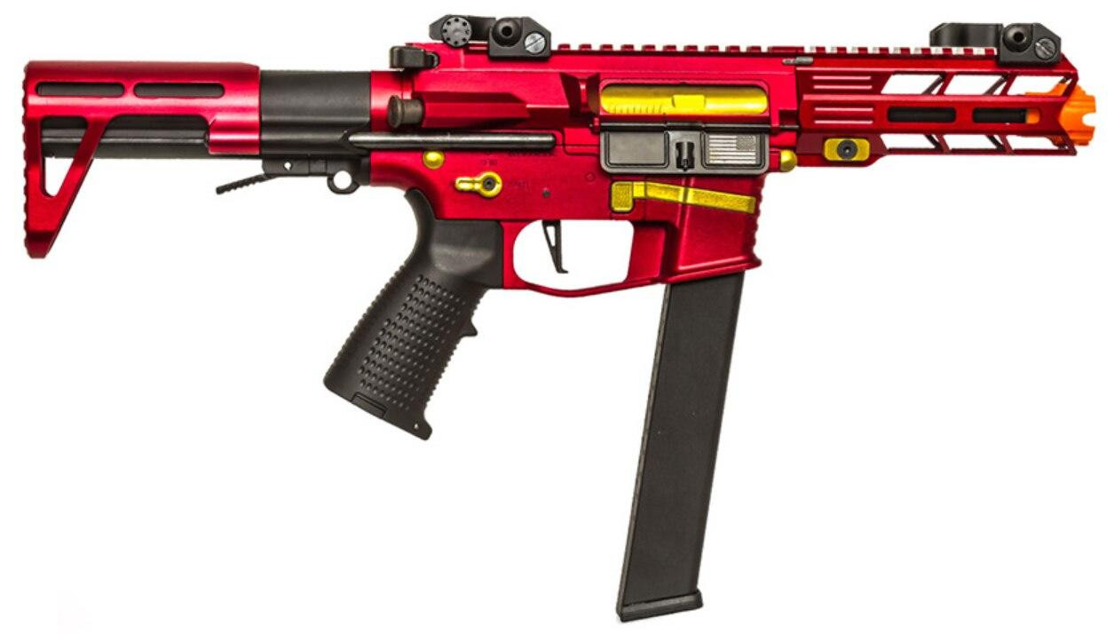 Classic Army Nemesis X9 PDW SMG AEG, Red | Airsoft Station
