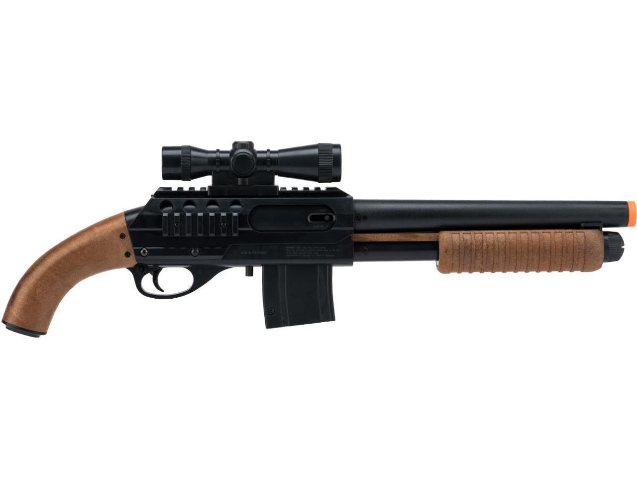 MOSSBERG M500 エアソフトガン Mossberg Licensed M500 Magazine-Fed Airsoft Shotgun, Black