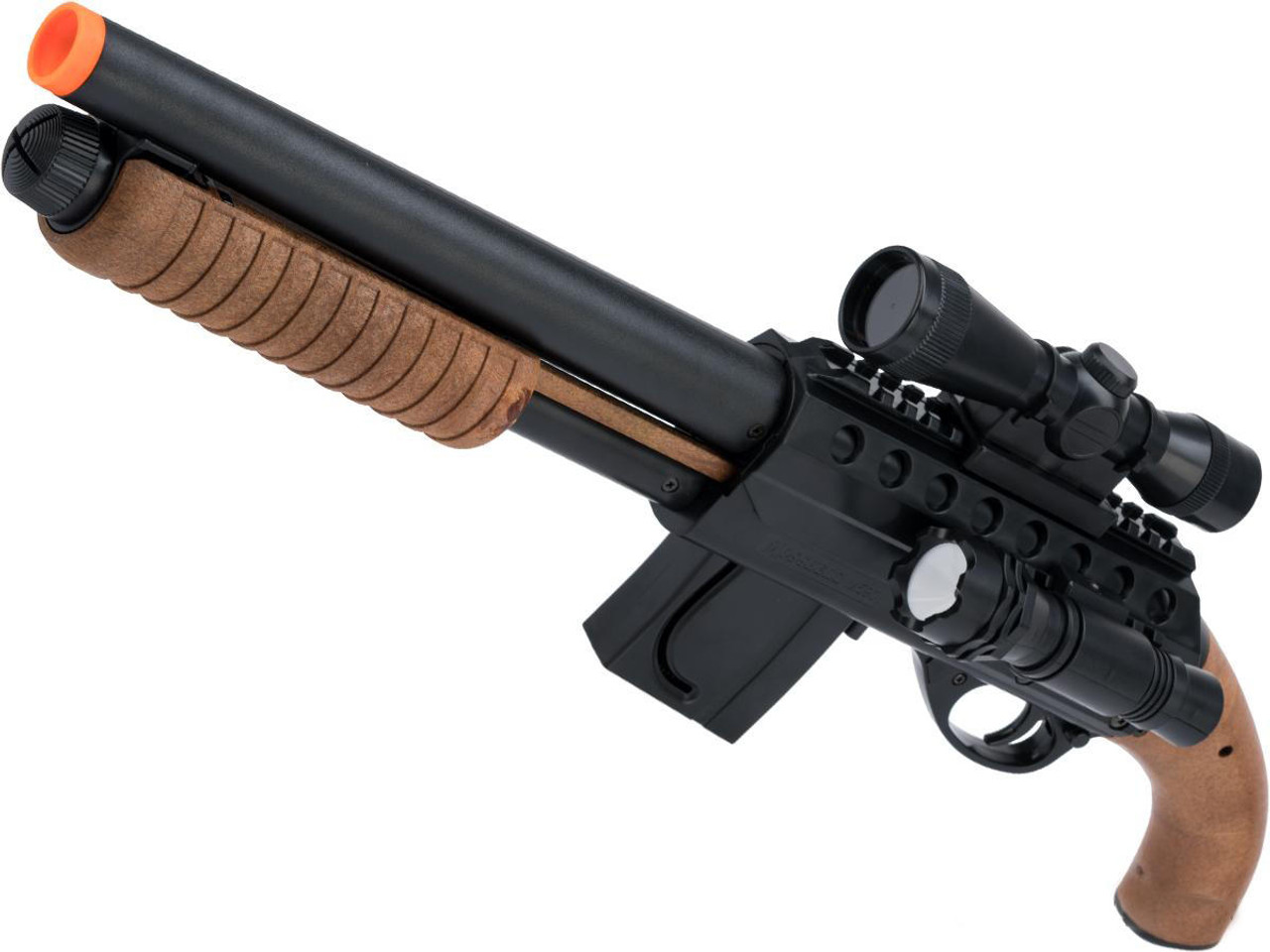 Mossberg Licensed M500 Magazine-Fed Airsoft Shotgun, Black