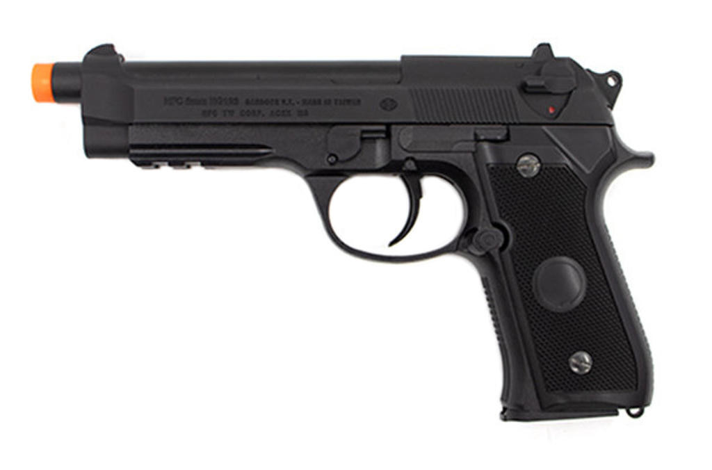 Valken Infinity M92 Green Gas Non-Blowback Airsoft Pistol, Black