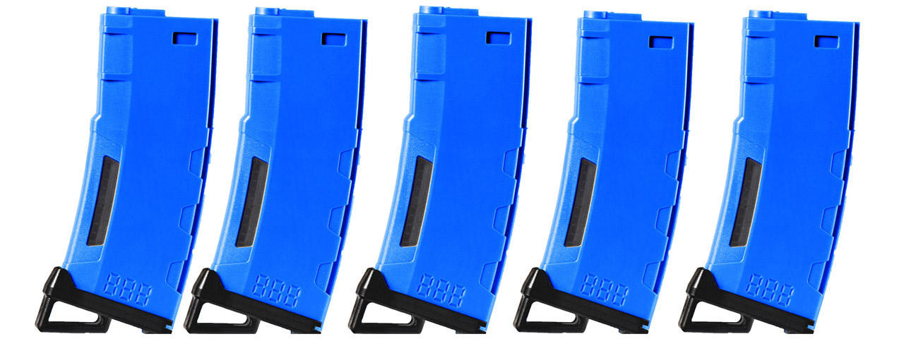 Lancer Tactical タイプマガジン 5本セット Lancer Tactical 130 Round High Speed Mid-Cap M4 Airsoft Magazine