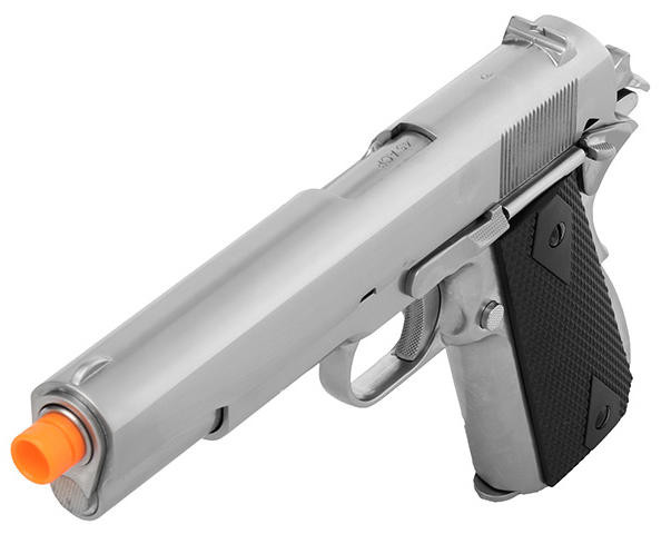WE Tech 1911 MEU Gas Blowback Airsoft Pistol w/ Classic Grips