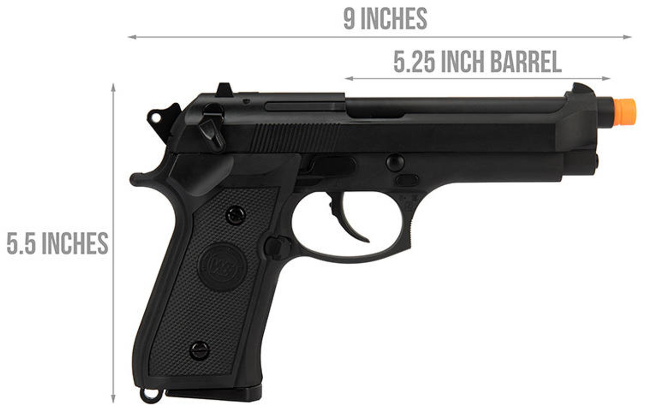 WE Tech Full Metal M9 Semi Automatic Gas Blowback Airsoft