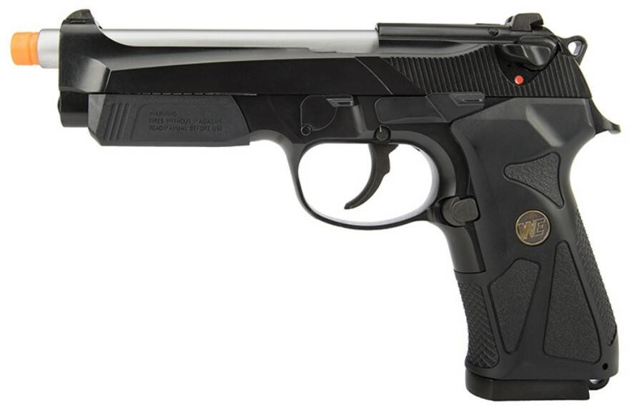 WE Tech 904 M9 Gas Blowback Airsoft Pistol, Black | Airsoft Station