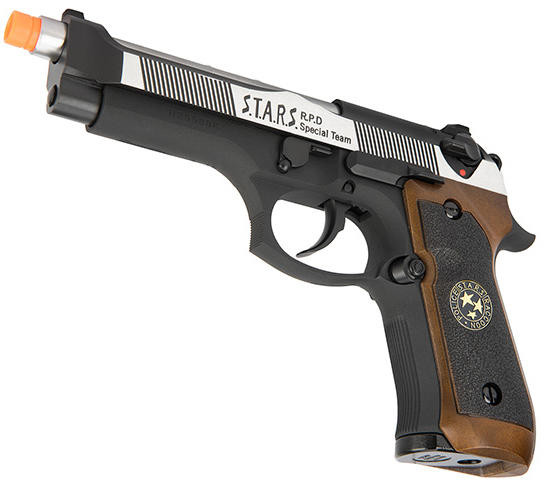 WE Tech RPD Biohazard Samurai Edge M92 GBB Airsoft Pistol, Black