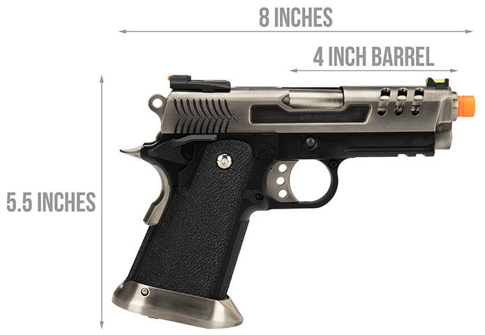 WE Tech 3.8 Hi-Capa Deinonychus Gas Blowback Airsoft Pistol