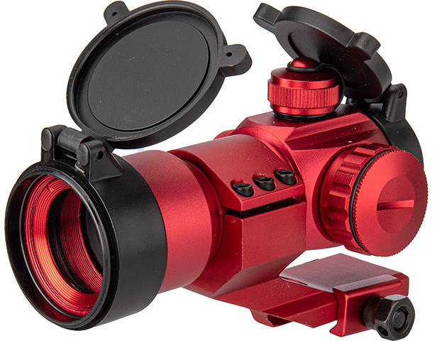 Lancer Tactical Red & Green Dot Cantilever Prism Scope, Red