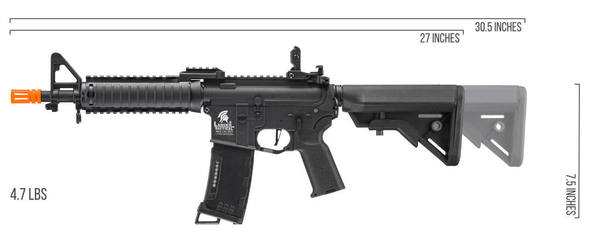 Lancer Tactical Gen 3 MK18 Mod 0 Nylon Polymer M4 Airsoft AEG