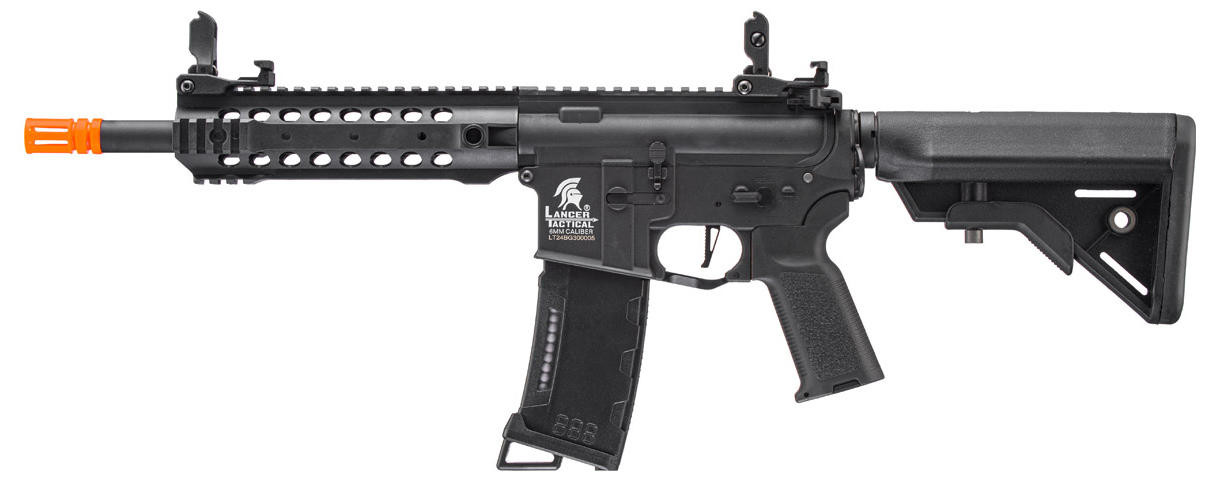 トイガン Lancer Tactical Gen 3 Lancer Tactical Gen 3 CQB M4 AEG Airsoft Rifle, Black | Airsoft