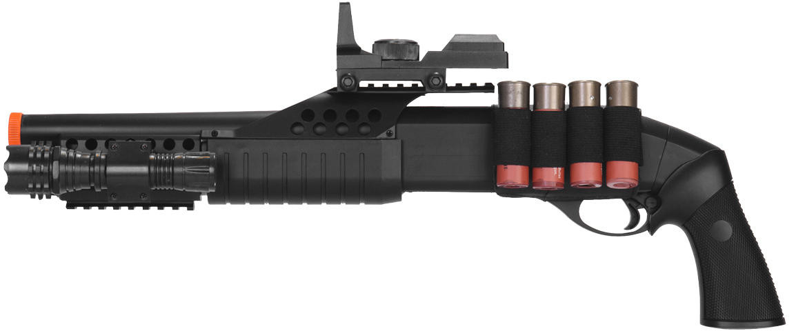 AGM Spring RIS Pistol Grip Airsoft Shotgun, Black