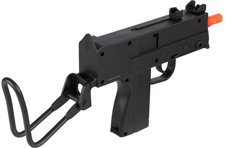 Well CO2 Plastic Uzi Airsoft Pistol, Black | Airsoft Station