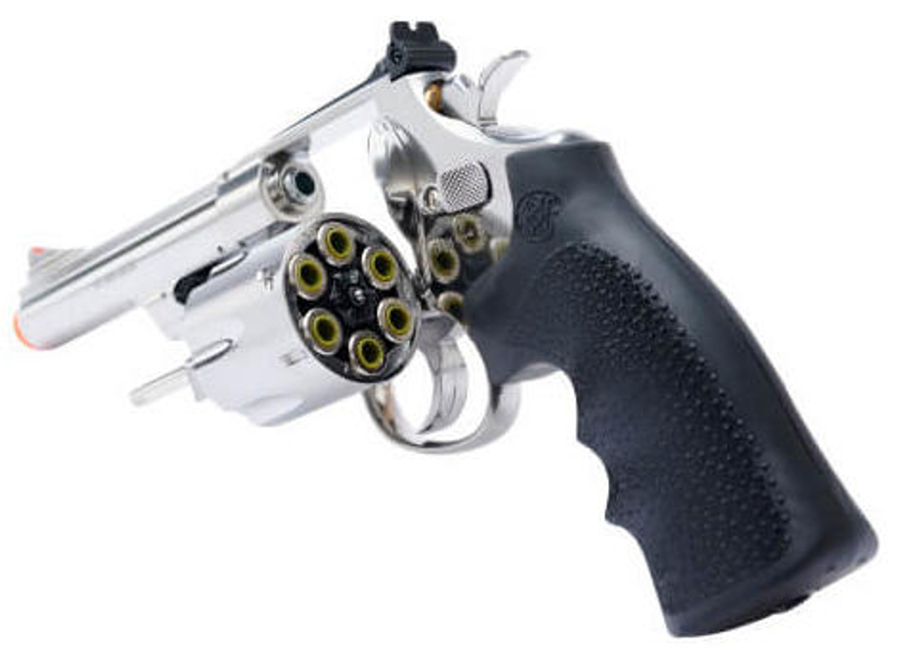 Smith and Wesson M29 Electroplated Airsoft Revolver, Chrome