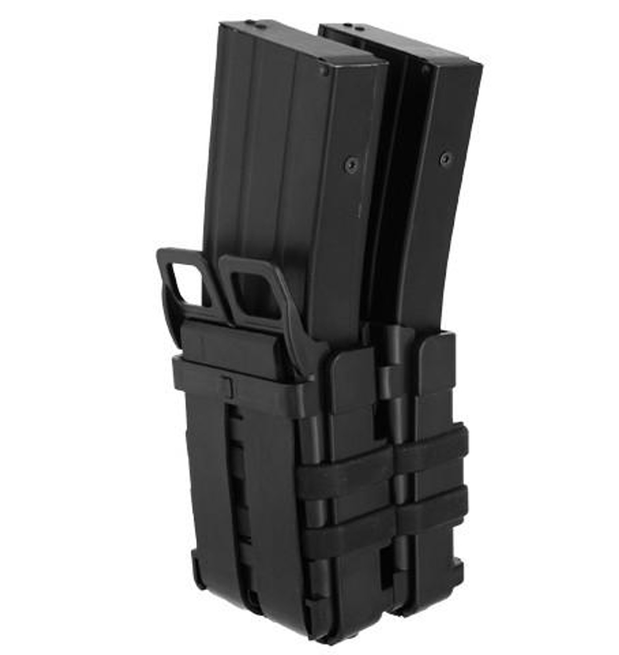 Quick Double M4 213B Magazine Pouch, Black | Airsoft Station
