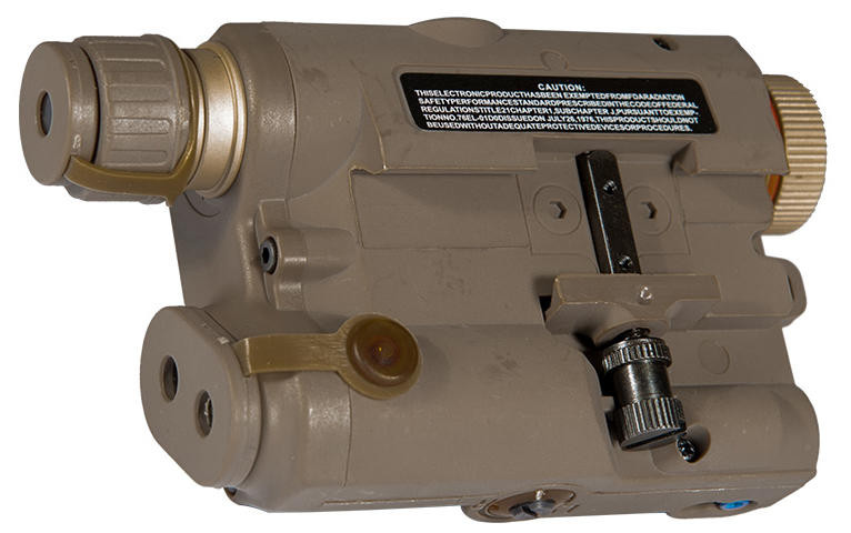 AMA PEQ-15 L.E.D. White Light/Red Laser, Dark Earth | Airsoft Station