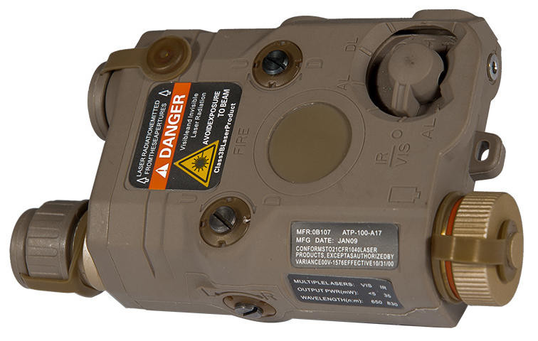 AMA PEQ-15 L.E.D. White Light/Red Laser, Dark Earth | Airsoft Station