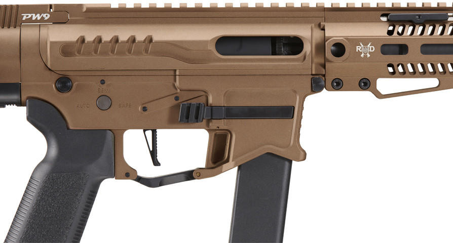 Zion Arms R&D Precision Licensed PW9 Mod 0 Airsoft Rifle, Bronze