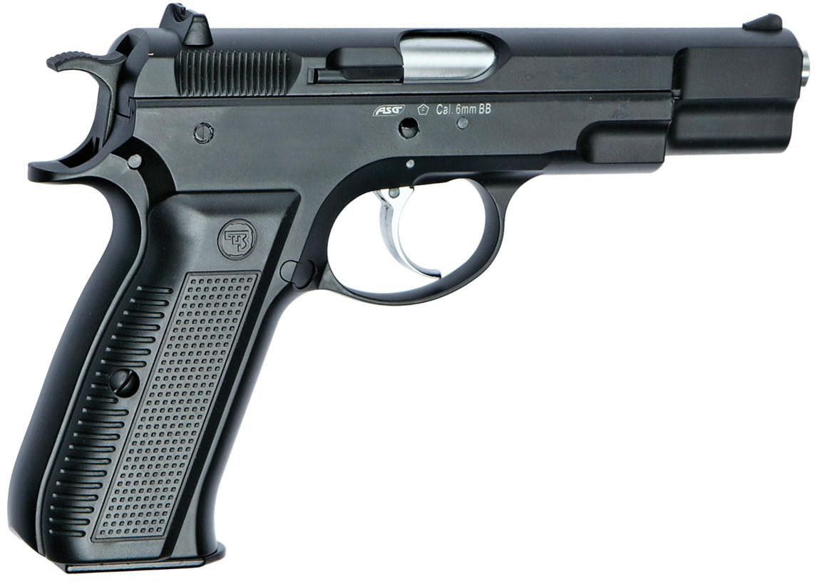 ASG CZ75 Full Metal Gas Blowback Airsoft Pistol, Black | Airsoft