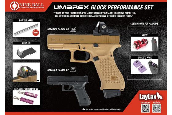 G&G LayLax NINE BALL Umarex Glock 19 Performance Set | Airsoft Station