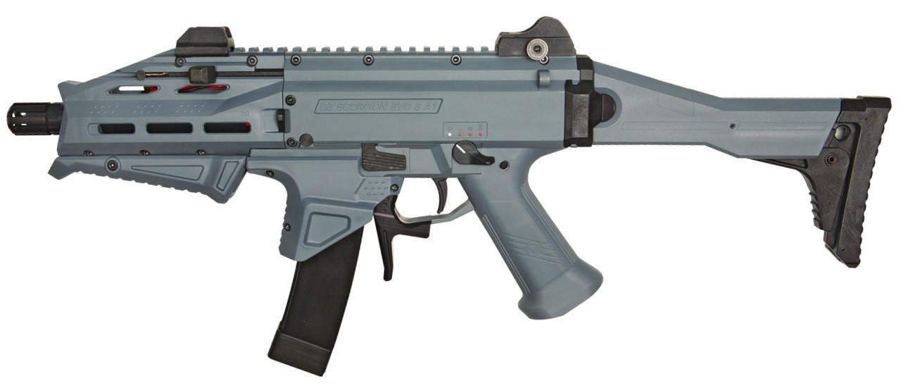 ASG CZ Scorpion EVO 3 ATEK Airsoft AEG Rifle, Battleship Grey