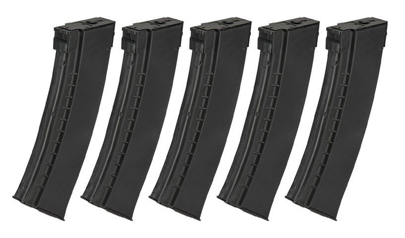 Lancer Tactical タイプマガジン 5本セット Lancer Tactical Pack of 5 500 Round AK Hi-Capacity Magazine, Black