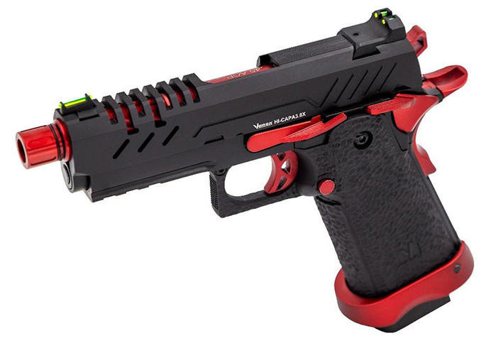 Vorsk 3.8 Hi Capa Pro GBB Airsoft Pistol, Red Match | Airsoft Station