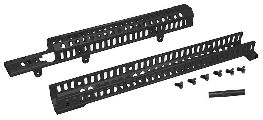 LCT 13.5in Airsoft Rail Kit for AK12/AK15/AK19/ZK12/ZK12U, Black