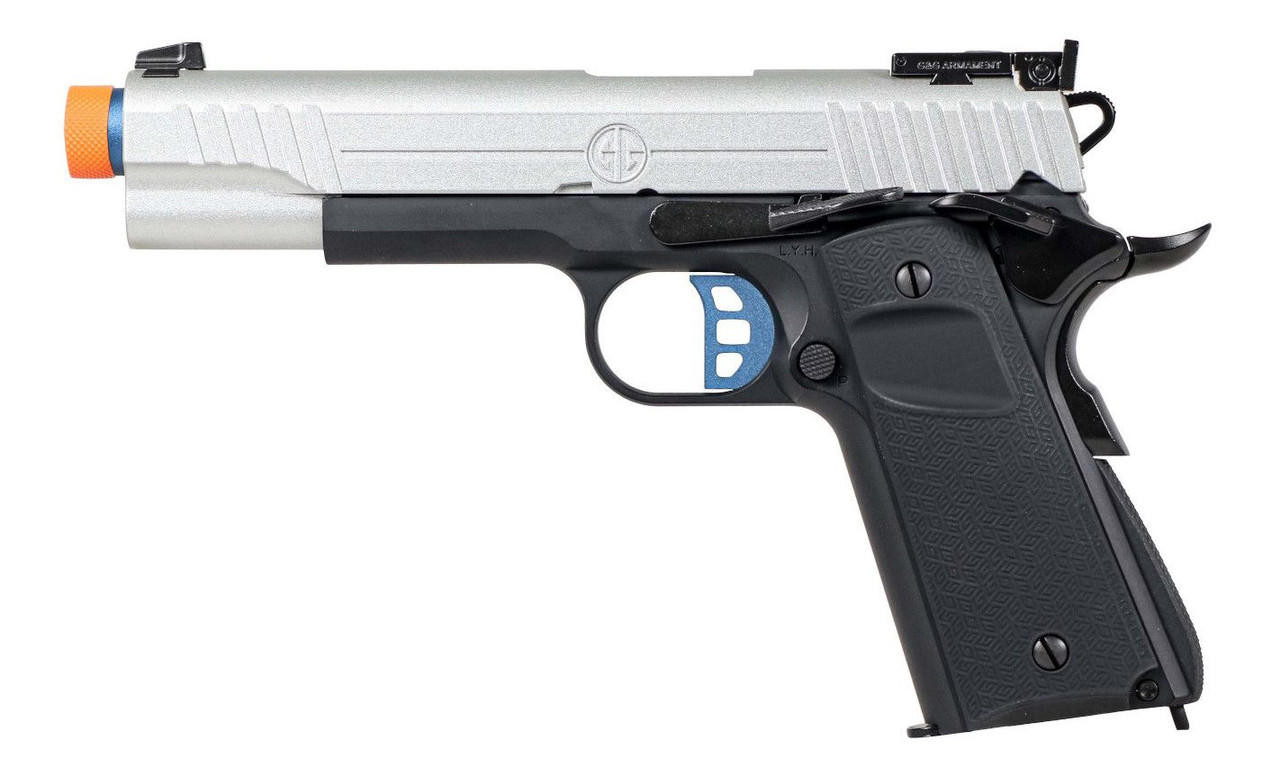 G&G GX45 MKI Gas Blowback Airsoft Pistol, Silver | Airsoft Station
