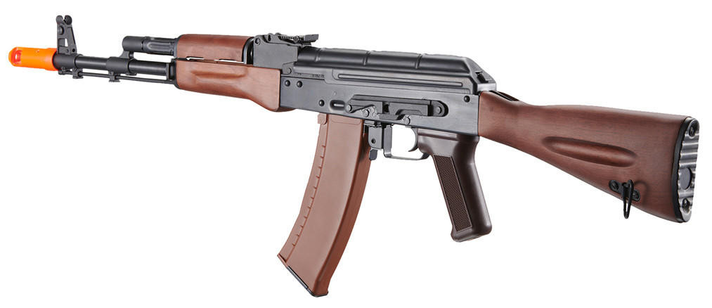 E&L Essential AK74N Airsoft AEG Rifle, Black/Wood | Airsoft Station
