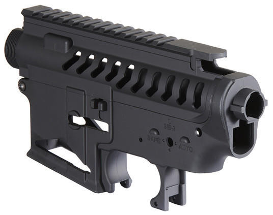 Lancer Tactical M4 AEG Full Metal Upper and Lower Receiver, Black